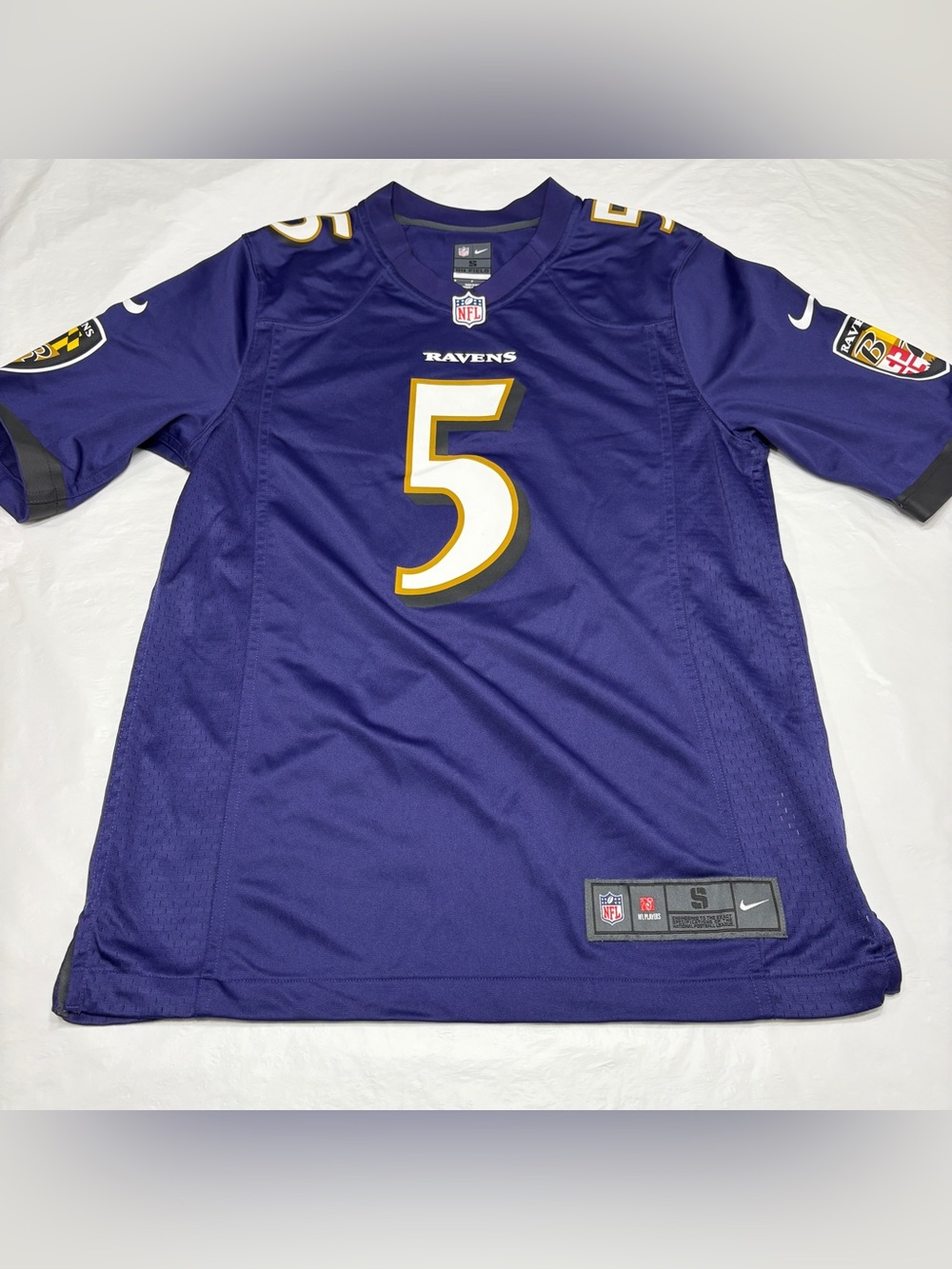 Nike On Field Baltimore Ravens Joe Flacco #5 Jersey Men’s Small